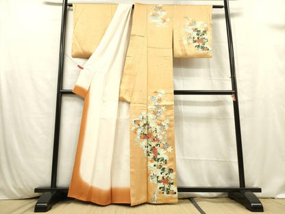 平和屋着物■訪問着 舞楓文 金彩 正絹 逸品 DABC7610ya