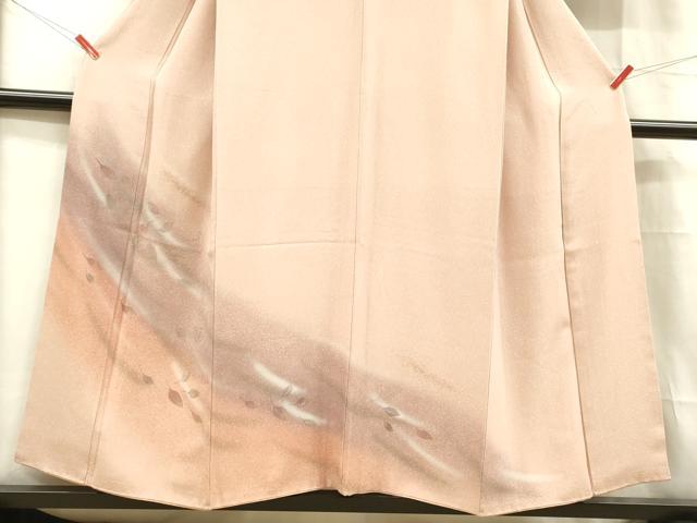 平和屋着物■訪問着 舞葉文 暈し染め 金彩 正絹 逸品 DABC7611ya