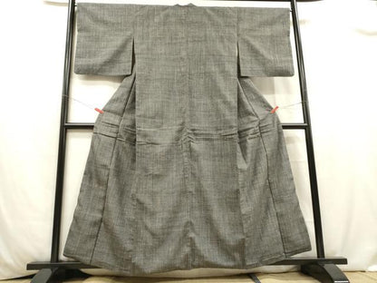 平和屋着物■上質な紬　霞文　正絹　逸品　DABC7614ya
