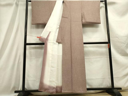 平和屋着物■上質な小紋 鹿の子舞花文 正絹 逸品 DABC7626ya
