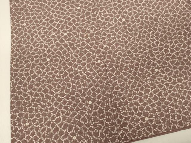 平和屋着物■上質な小紋 鹿の子舞花文 正絹 逸品 DABC7626ya