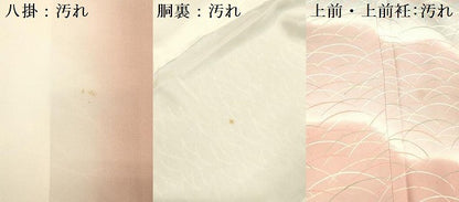 平和屋着物■訪問着 芝草文 暈し染め 正絹 逸品 DABC7654ya