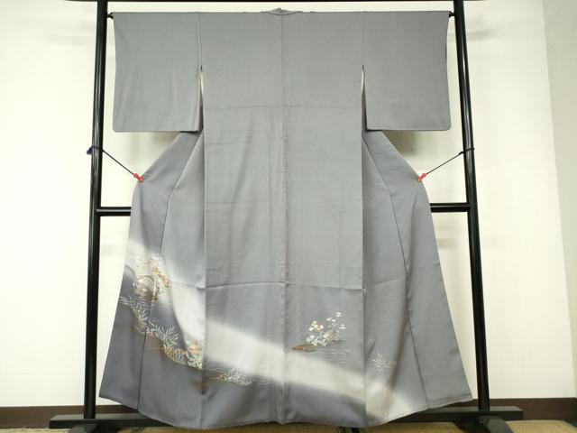 平和屋着物■色留訪問着 花籬文 暈し染め 金銀彩 やまと誂製 正絹 逸品 DABC7692ya