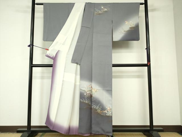 平和屋着物■色留訪問着 花籬文 暈し染め 金銀彩 やまと誂製 正絹 逸品 DABC7692ya