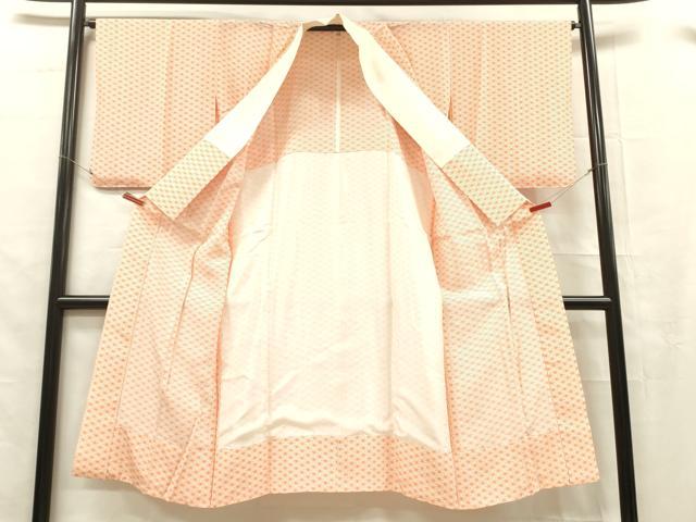 平和屋着物■長襦袢　無双仕立て　麻の葉文　正絹　逸品　DABC7722ya