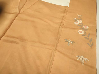 平和屋着物■訪問着 渡橋花文 暈し染め 金彩 正絹 逸品 DABC7740ya