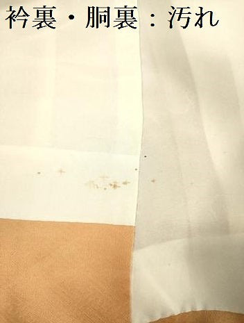 平和屋着物■訪問着 渡橋花文 暈し染め 金彩 正絹 逸品 DABC7740ya