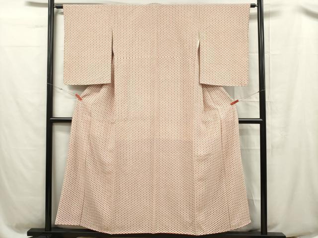 平和屋着物■上質な小紋 扇尽くし 正絹 逸品 DABC7753ya