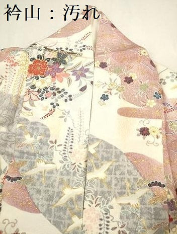 平和屋着物■上質な小紋 花車文 金彩 正絹 逸品 DABC7754ya
