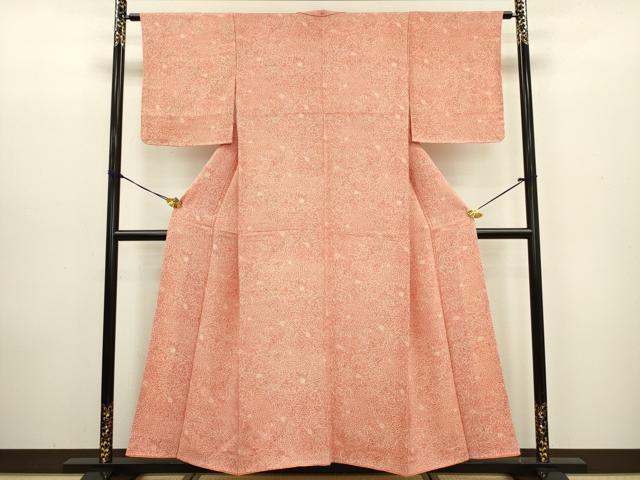 平和屋着物■上質な小紋 花尽くし 正絹 逸品 未使用 DABC7758ya
