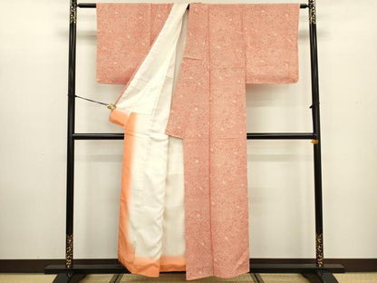 平和屋着物■上質な小紋 花尽くし 正絹 逸品 未使用 DABC7758ya