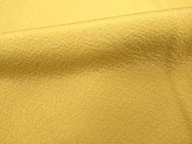 平和屋着物■上質な色無地 黄朽葉色 正絹 逸品 DABC7763ya