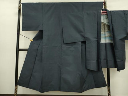 平和屋着物■男性 本場大島紬 アンサンブル 総詰め 正絹 逸品 DABC7768ya