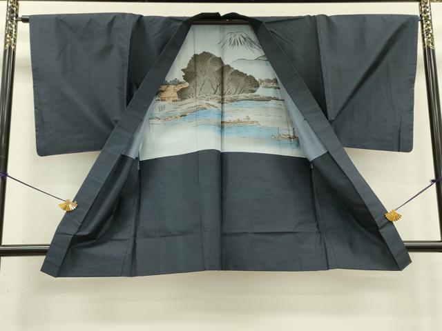 平和屋着物■男性 本場大島紬 アンサンブル 総詰め 正絹 逸品 DABC7768ya