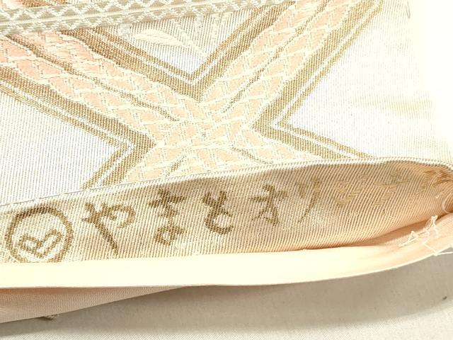 平和屋着物◎六通柄袋帯　唐草文　枝梅文　金糸　やまと誂製　正絹　逸品　DABC7772ya