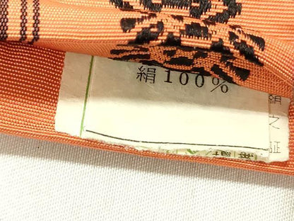 平和屋着物◎本場筑前博多織 半幅帯 献上 証紙付き 正絹 逸品 DABC7779ya