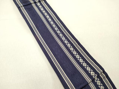 平和屋着物◎男性 本場筑前博多織 角帯 献上 証紙付き 正絹 逸品 DABC7781ya