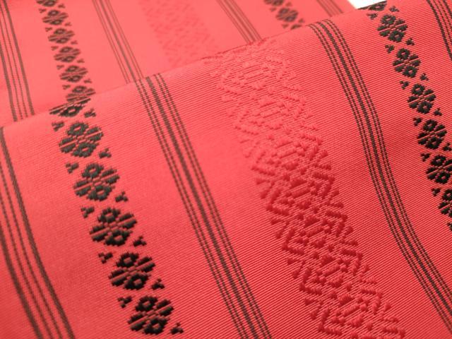 平和屋着物◎本場筑前博多織 半幅帯 献上 正絹 逸品 DABC7783ya