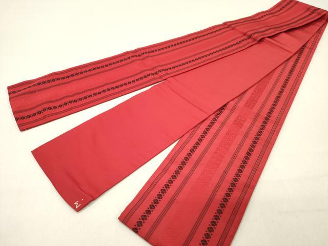 平和屋着物◎本場筑前博多織 半幅帯 献上 正絹 逸品 DABC7783ya