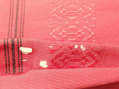 平和屋着物◎本場筑前博多織 半幅帯 献上 正絹 逸品 DABC7783ya