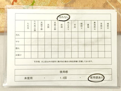 平和屋着物◎六通柄袋帯　唐織　枝松文　正絹　逸品　DABC7814ya