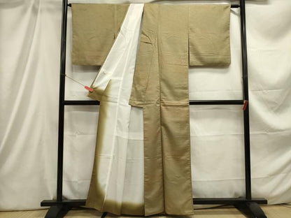 平和屋着物■上質な小紋 立波文 暈し染め 正絹 逸品 DABC7822ya
