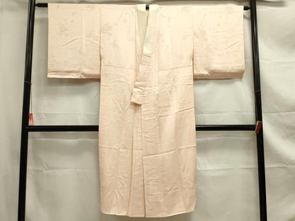 平和屋着物■長襦袢　袷　舞花文　桜色　正絹　逸品　DABC7838ya