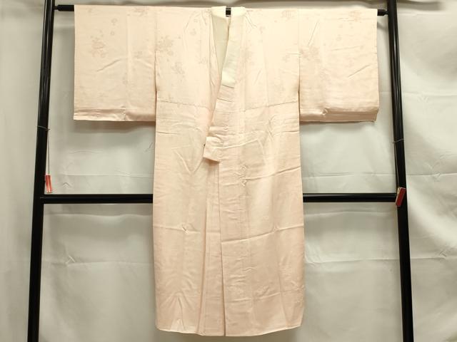 平和屋着物■長襦袢　袷　舞花文　桜色　正絹　逸品　DABC7838ya