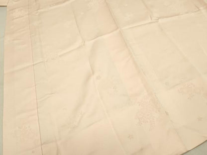 平和屋着物■長襦袢　袷　舞花文　桜色　正絹　逸品　DABC7838ya