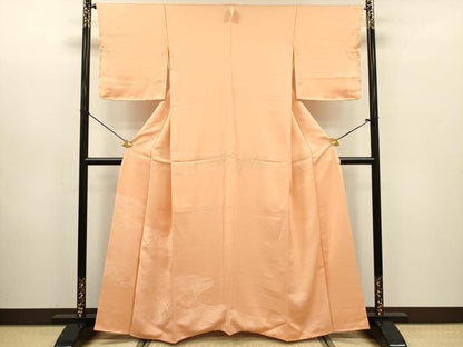平和屋着物■豪華色留袖　文箱花文　洒落柿色　正絹　逸品　未使用　DABC7894ya