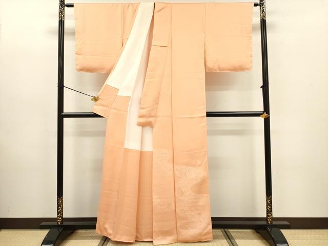平和屋着物■豪華色留袖　文箱花文　洒落柿色　正絹　逸品　未使用　DABC7894ya