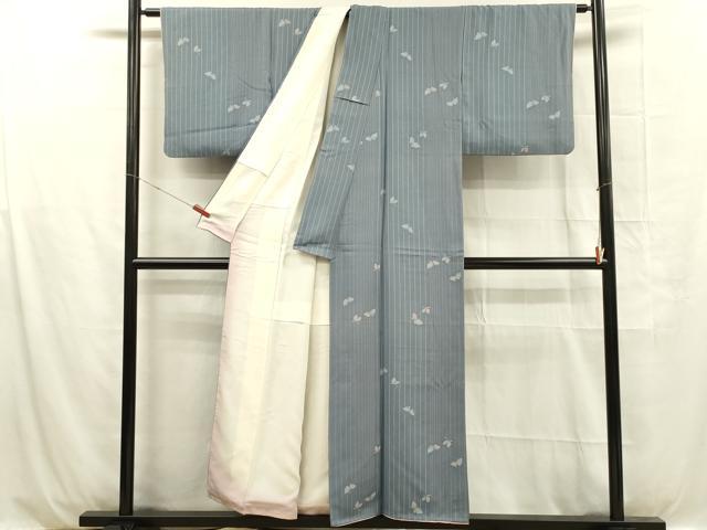 平和屋着物■上質な小紋 舞蝶文 正絹 逸品 DABC7917ya
