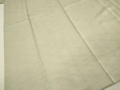 平和屋着物■上質な色無地 流水地紋 柳鼠色 正絹 逸品 DABC7925ya