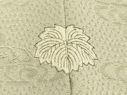 平和屋着物■上質な色無地 流水地紋 柳鼠色 正絹 逸品 DABC7925ya
