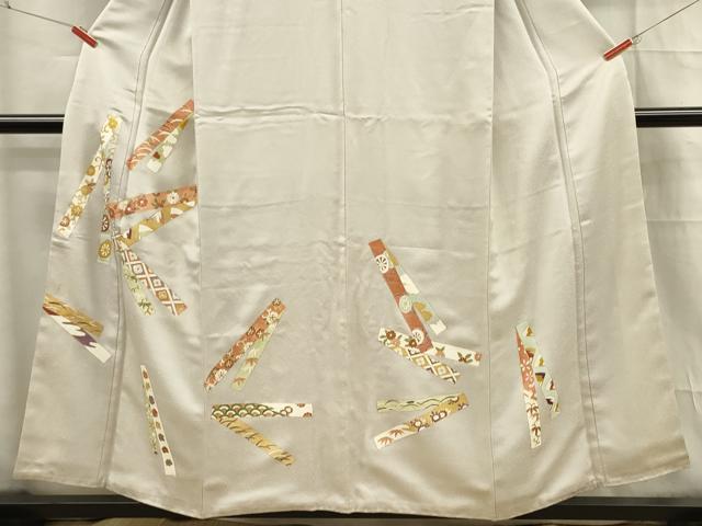 平和屋着物■訪問着 熨斗花文 金彩 正絹 逸品 DABC7931ya