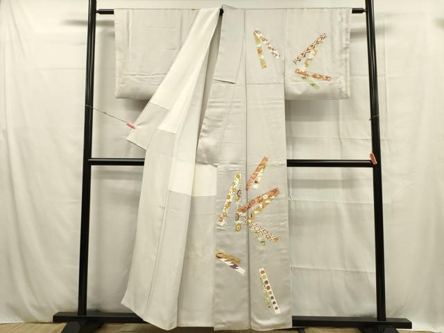 平和屋着物■訪問着 熨斗花文 金彩 正絹 逸品 DABC7931ya