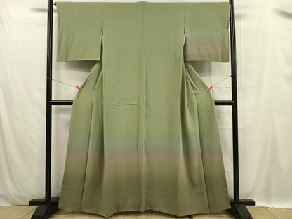 平和屋着物■訪問着 霞文 暈し染め 正絹 逸品 DABC7933ya