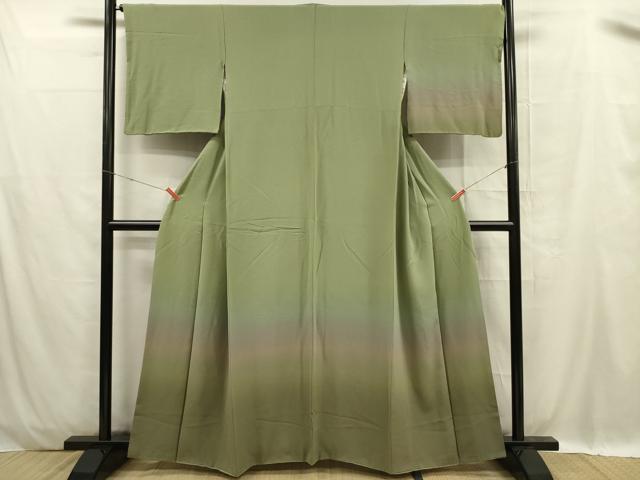平和屋着物■訪問着 霞文 暈し染め 正絹 逸品 DABC7933ya
