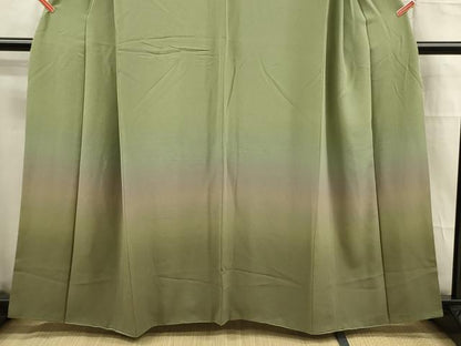 平和屋着物■訪問着 霞文 暈し染め 正絹 逸品 DABC7933ya