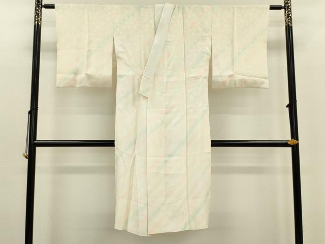 平和屋着物■長襦袢 無双仕立て 霞鞠文 暈し染め 正絹 逸品 DABC7935ya