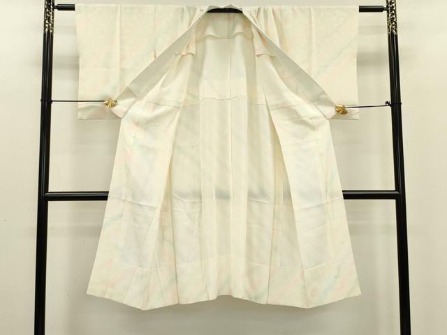 平和屋着物■長襦袢 無双仕立て 霞鞠文 暈し染め 正絹 逸品 DABC7935ya