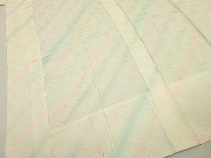 平和屋着物■長襦袢 無双仕立て 霞鞠文 暈し染め 正絹 逸品 DABC7935ya