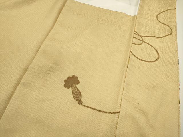平和屋着物■豪華色留袖 駒刺繍 絵巻花文 金彩 正絹 逸品 DABC7937ya