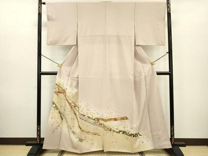 平和屋着物■豪華色留袖 束ね熨斗花文 金彩 正絹 逸品 DABC7939ya