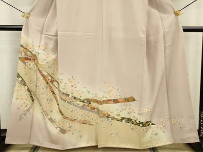 平和屋着物■豪華色留袖 束ね熨斗花文 金彩 正絹 逸品 DABC7939ya