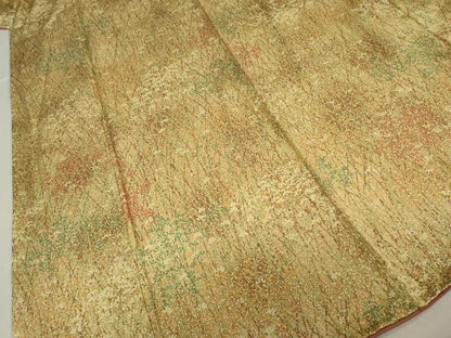 平和屋着物■上質な小紋 芝草文 暈し染め 正絹 逸品 DABC7950ya