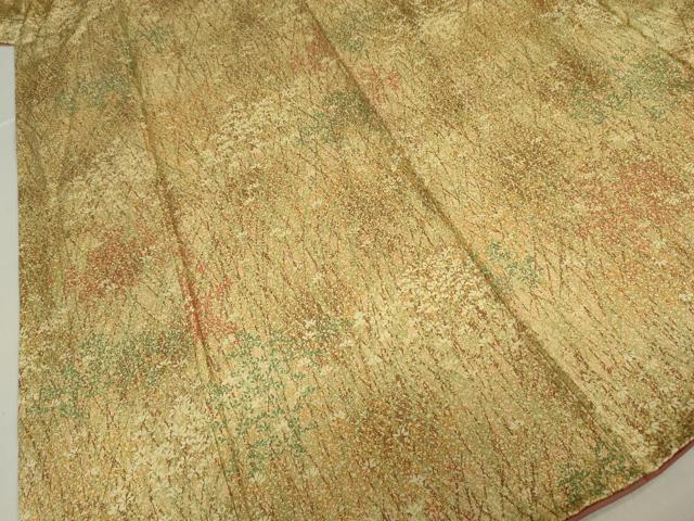 平和屋着物■上質な小紋 芝草文 暈し染め 正絹 逸品 DABC7950ya