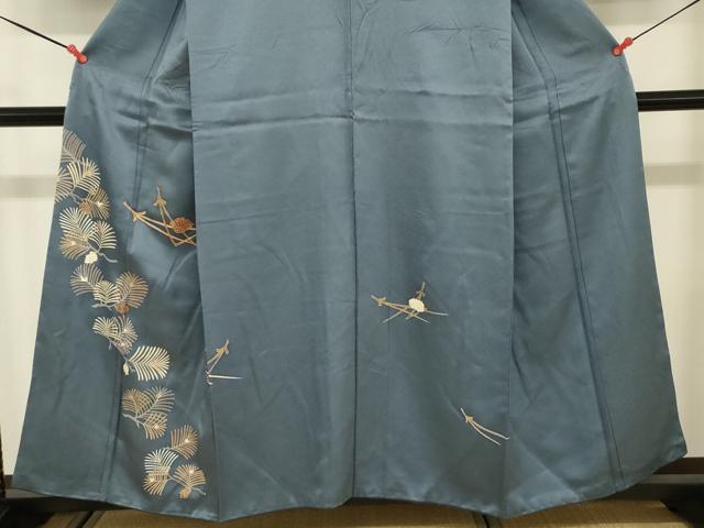 平和屋着物■訪問着 枝松文 金彩 正絹 逸品 DABC7951ya