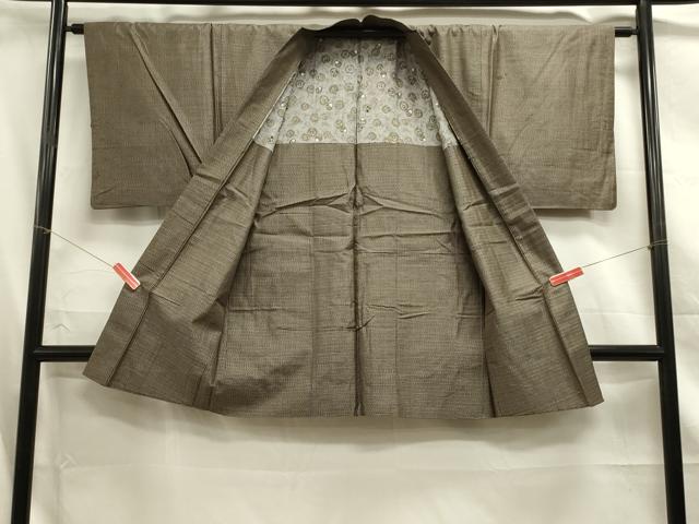 平和屋着物■男性 本場大島紬 アンサンブル 長羽織 横段文 正絹 逸品 DABC7957ya