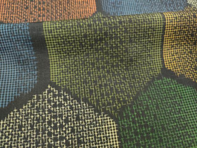 平和屋着物■上質な紬 亀甲文 正絹 逸品 未使用 DABC7964ya